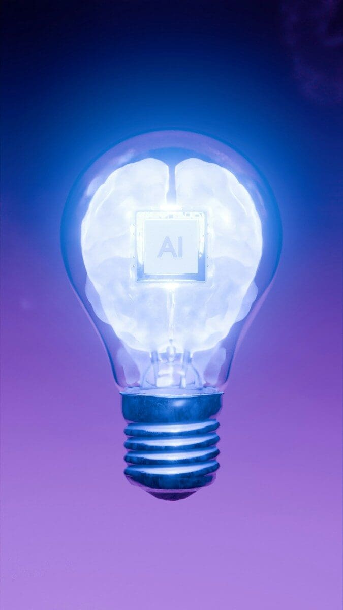 Ai brain inside a light bulb